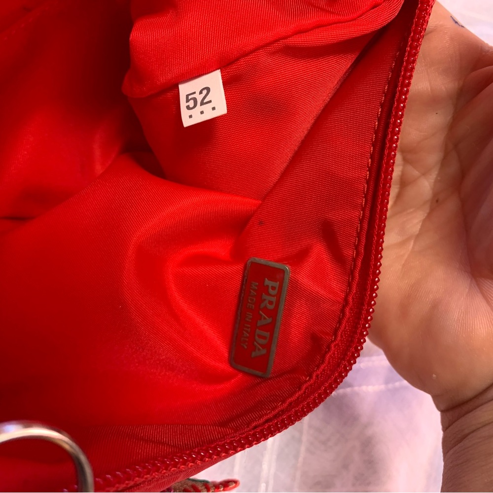 Authentic vintage prada nylon bag in cherry red - Picture 16 of 16